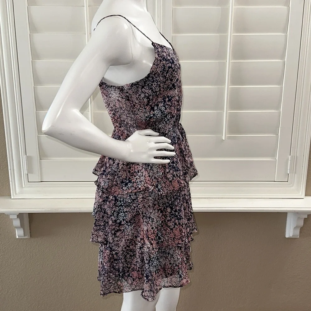 ROW A Tiered V-Neck Dress